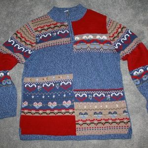 Karet city blues Sz L sweater Vintage Long Sleeve